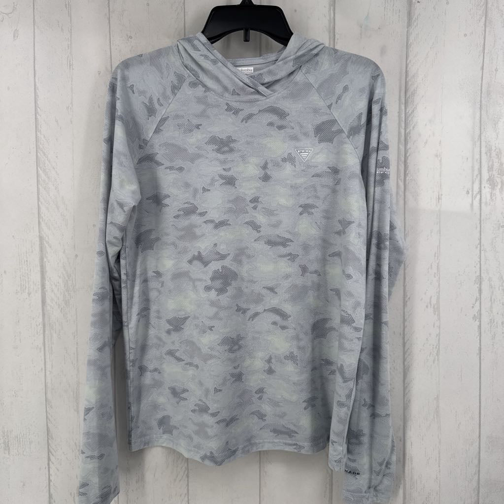 L camo print l/s pullover