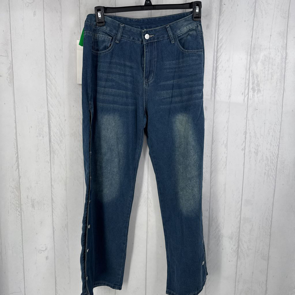 L snap jeans