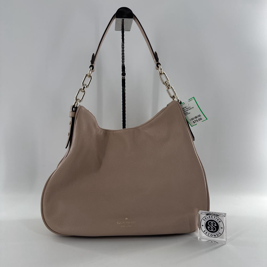 pebbled leather handbag