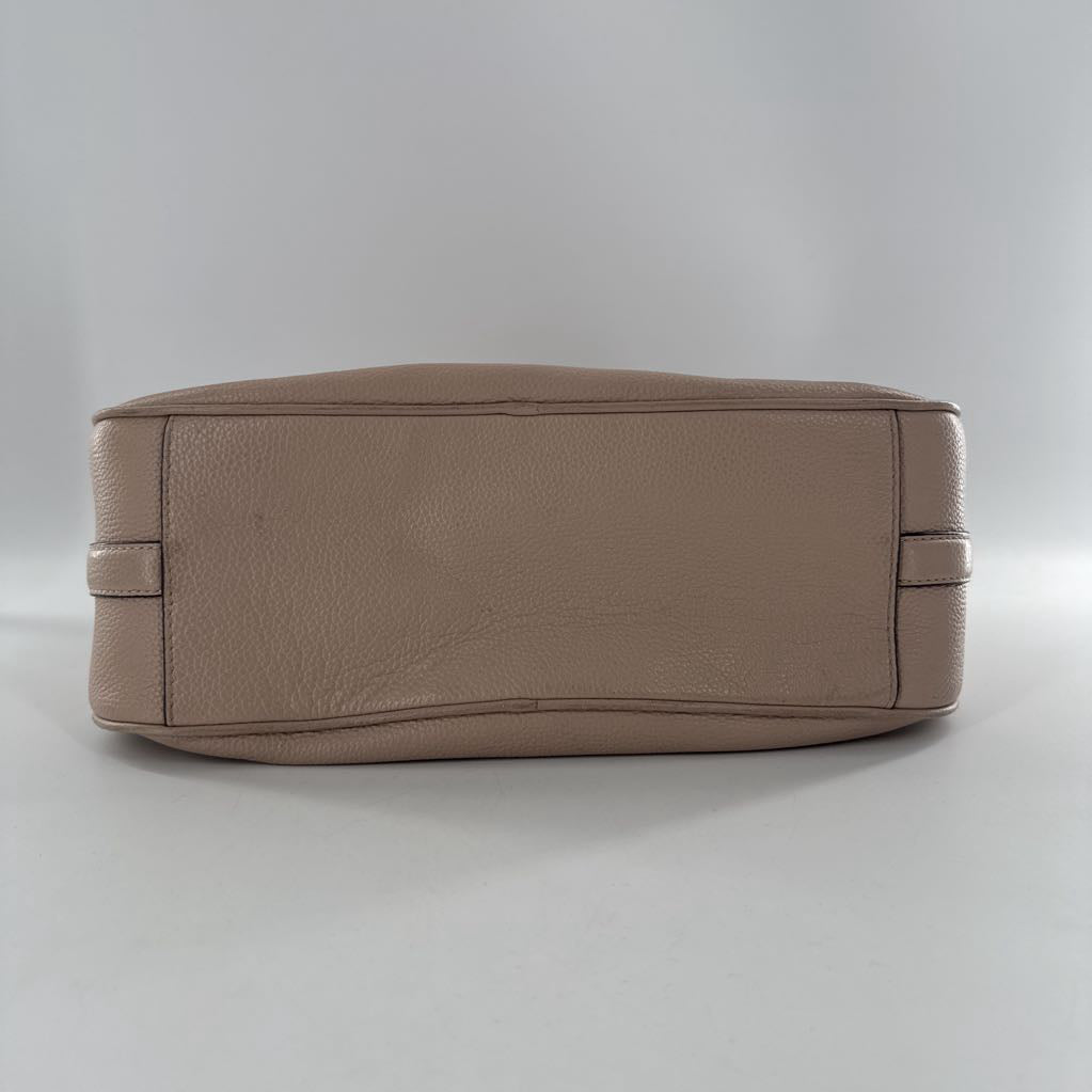 pebbled leather handbag