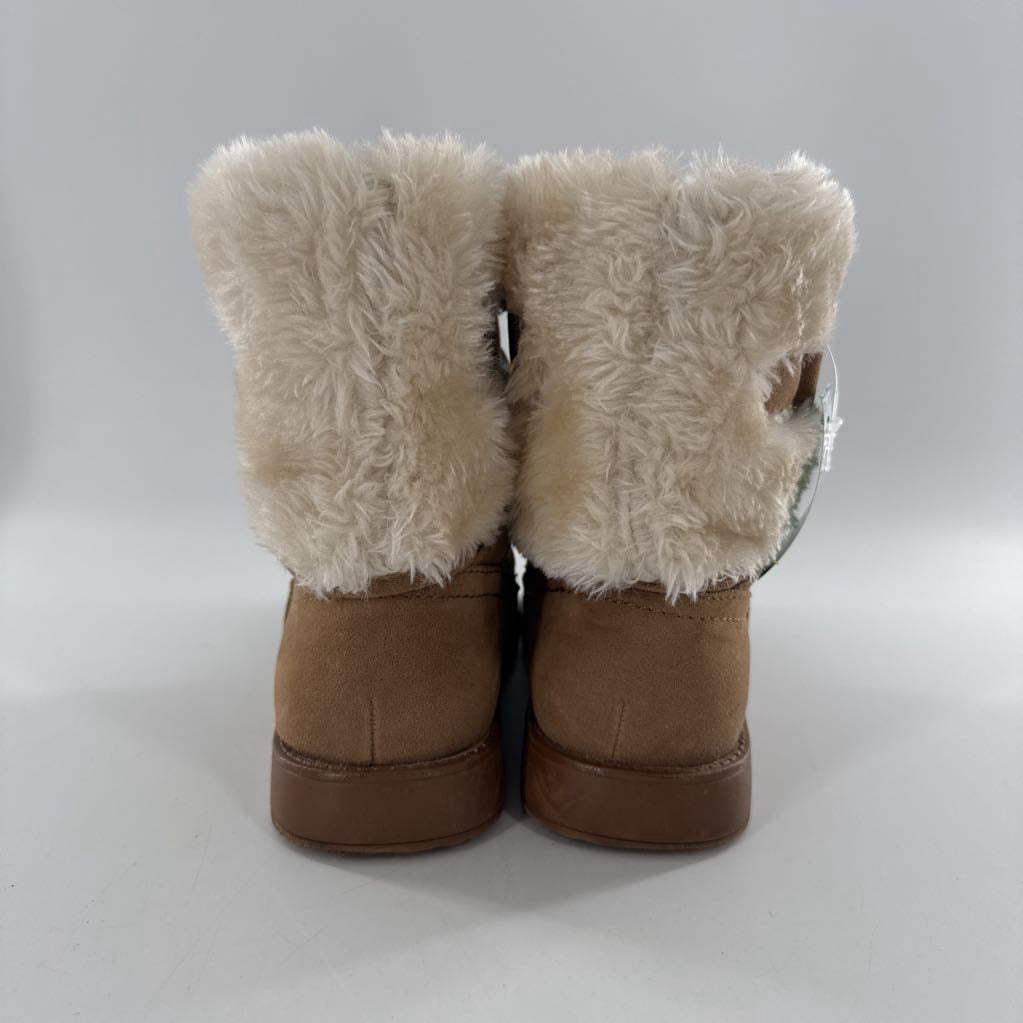 6 faux fur lined slip-on boot