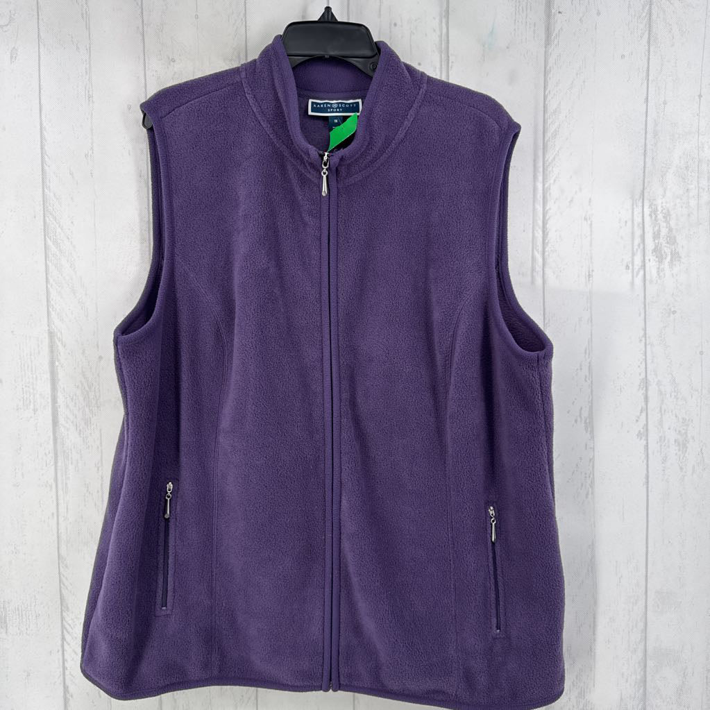 1X fleece zip-up vest