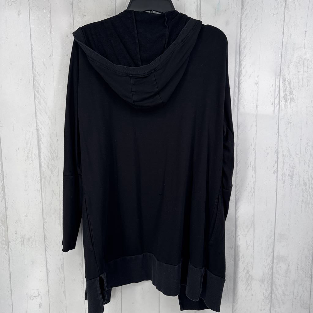 L open front cardi w/ hood