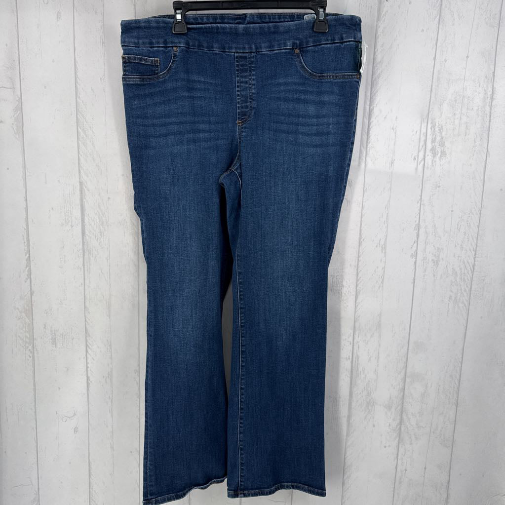 14 pull-on slim bootcut jean