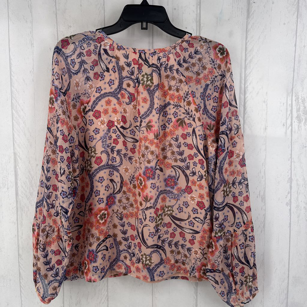 M paisley print l/s top