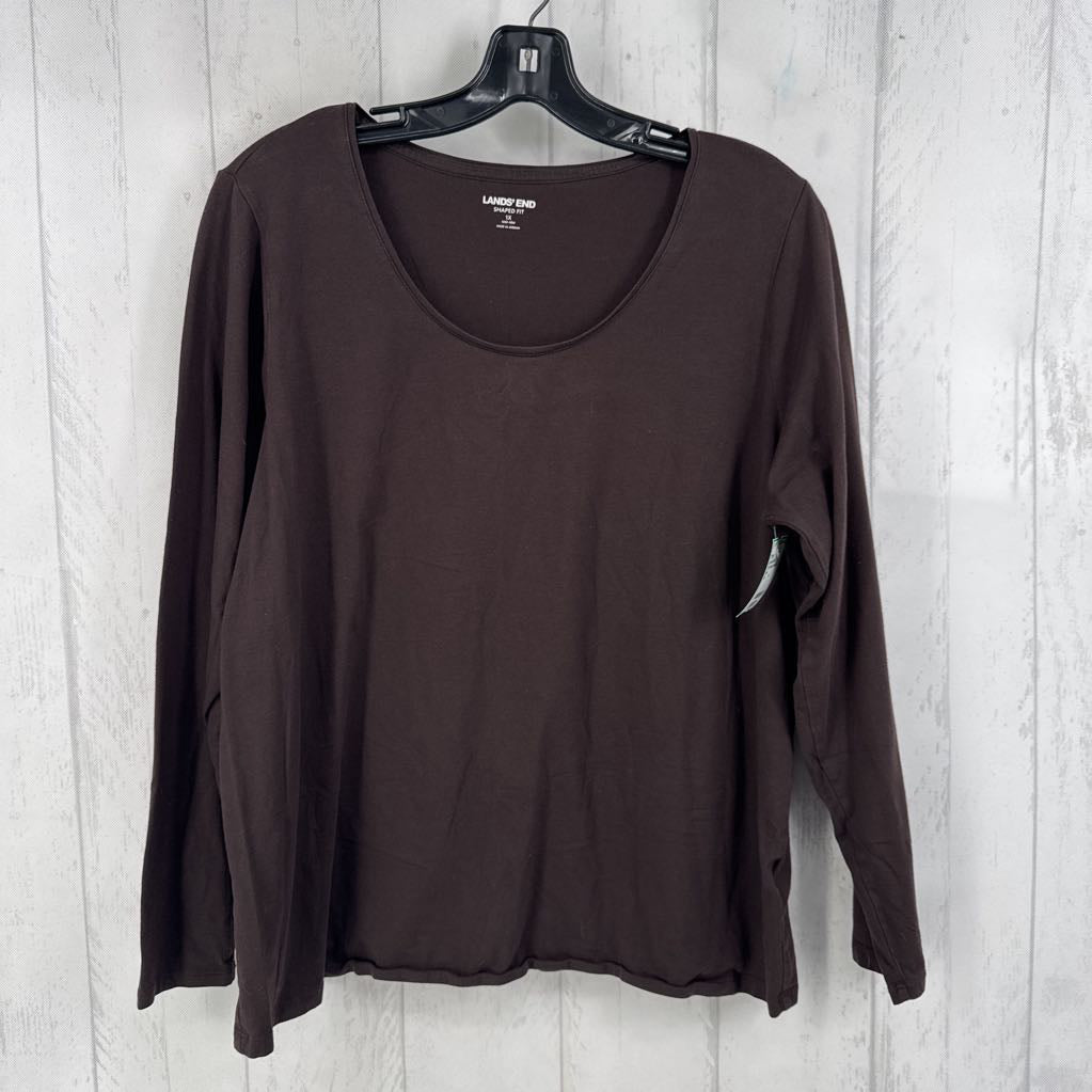 1X scoop neck l/s tee
