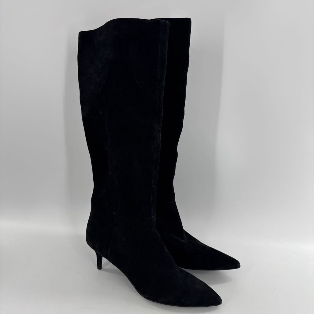 8.5 kitten heel tall boots