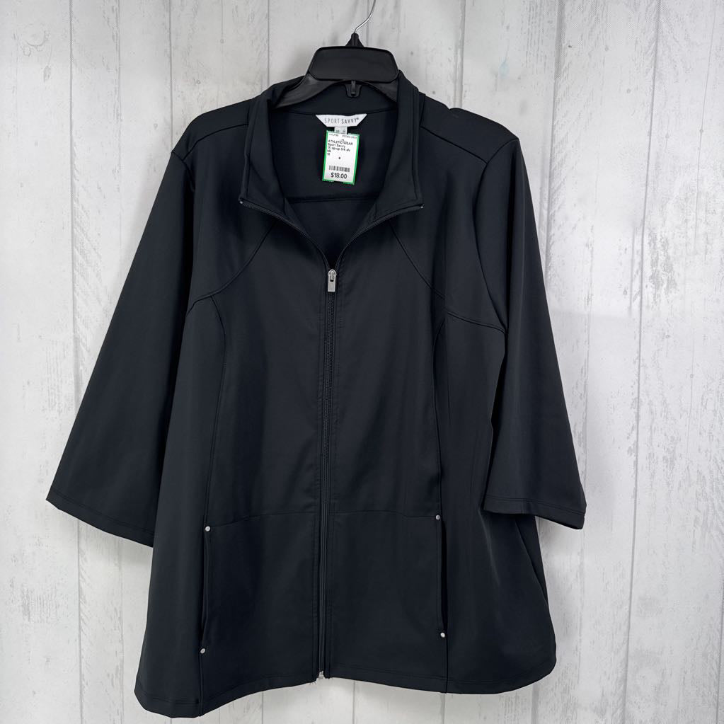 1X zip-up 3/4 slv jacket