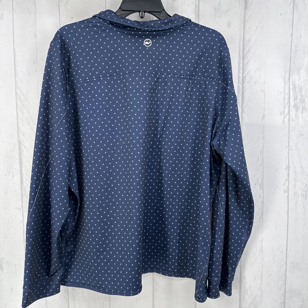 2X printed half zip pullover