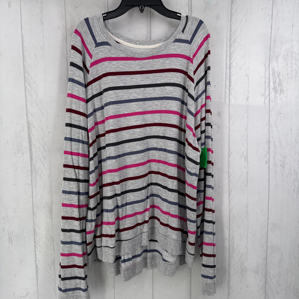 1X striped l/s top