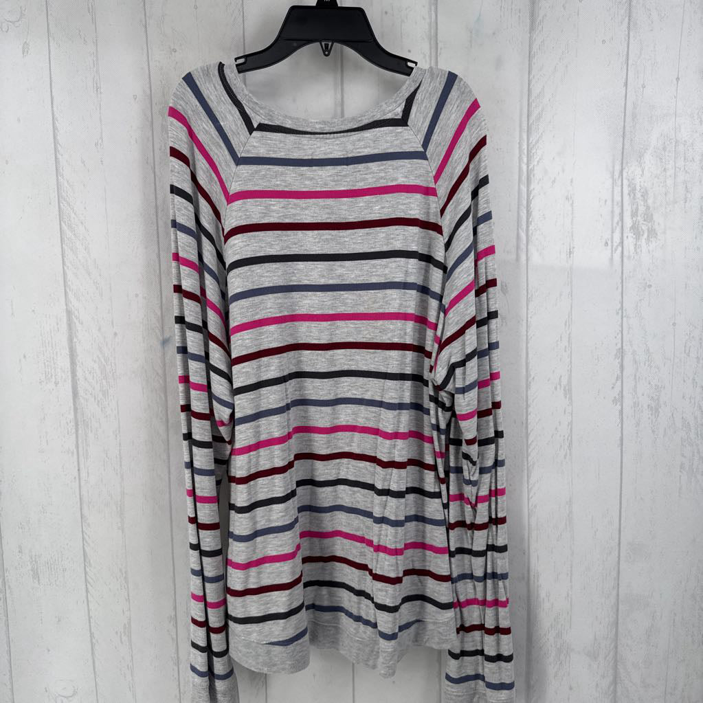 1X striped l/s top