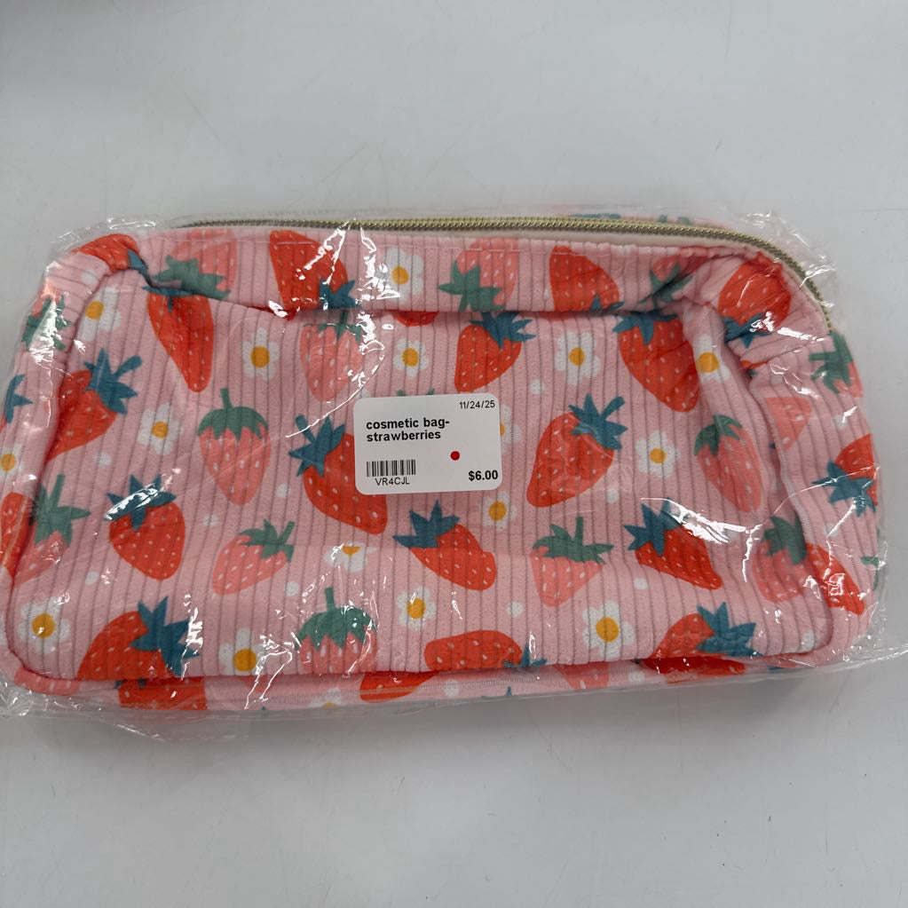 cosmetic bag-strawberries