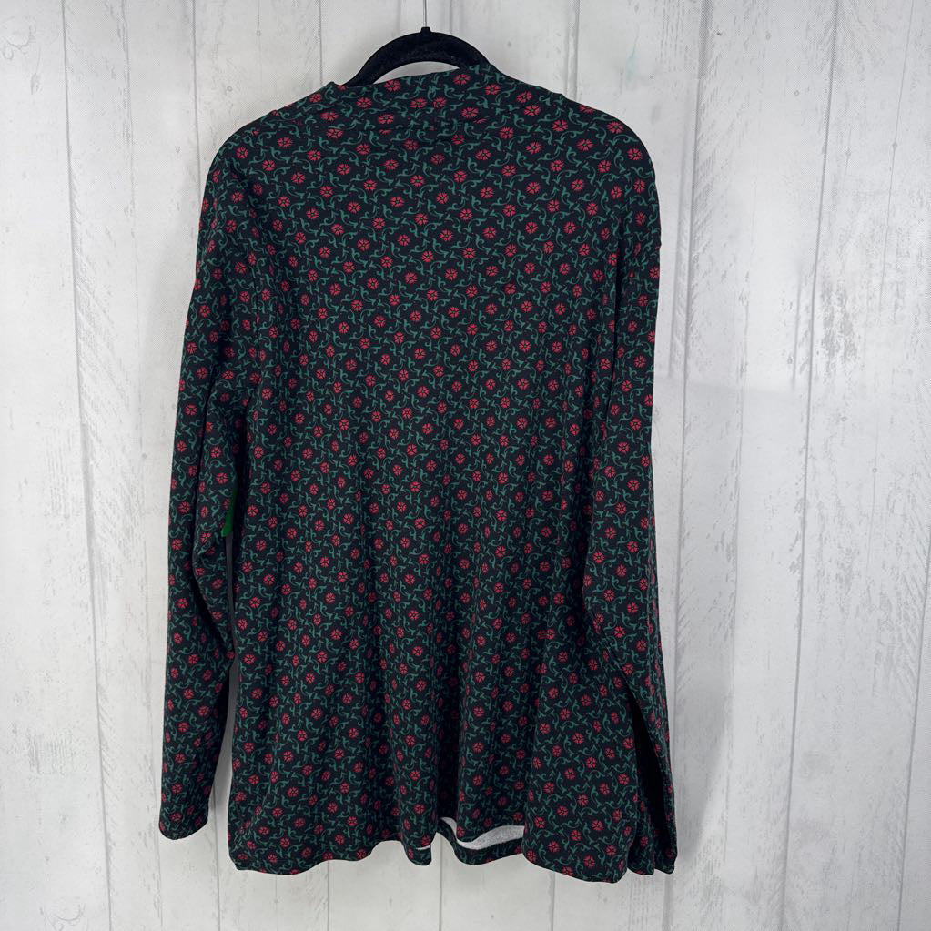 R16 2X flo print l/s t-neck