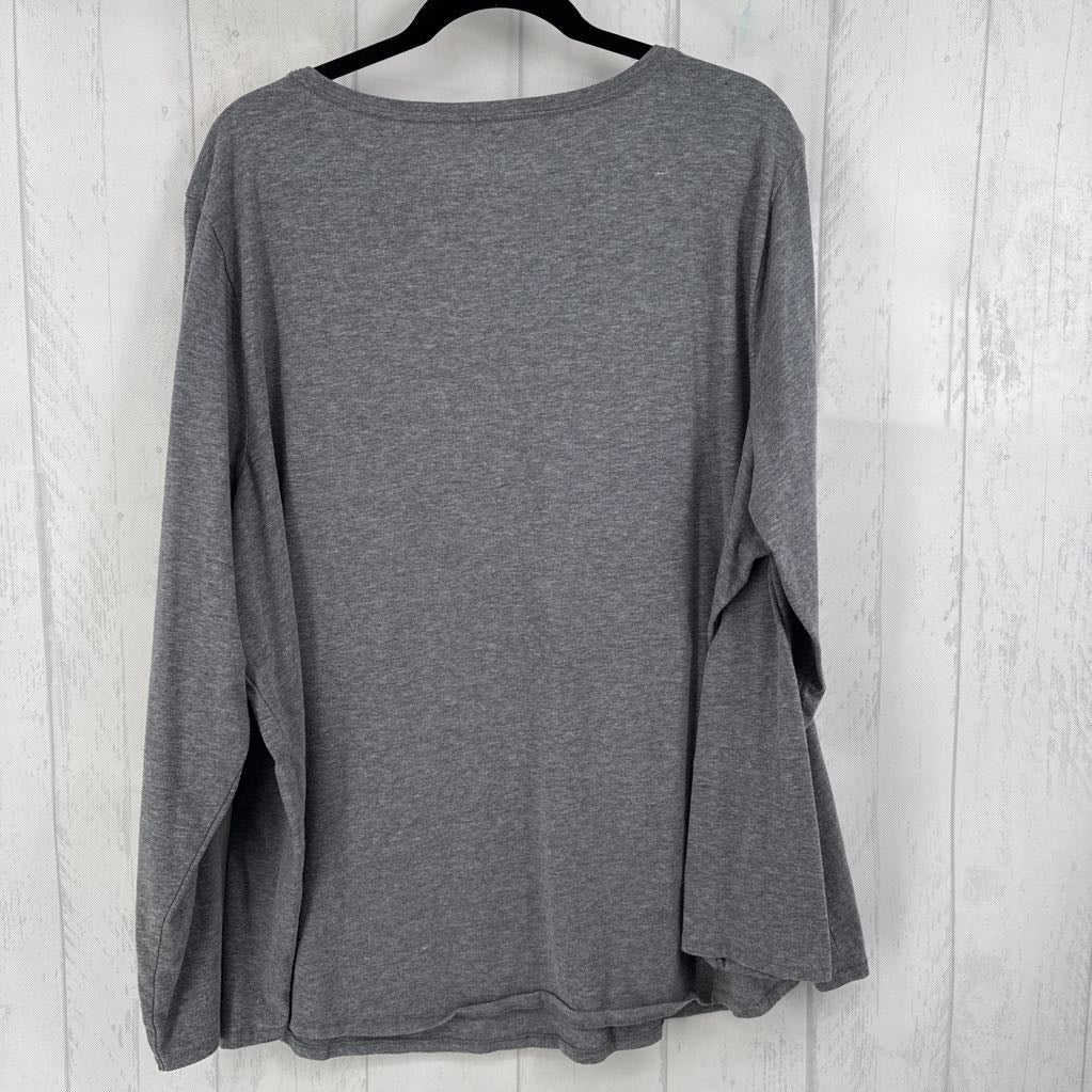 3X v-neck l/s tee