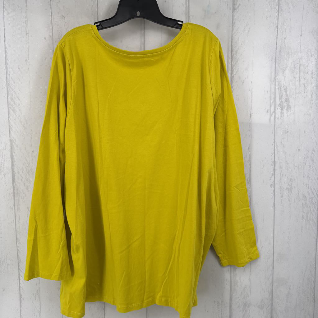 22/24 v-neck l/s tee