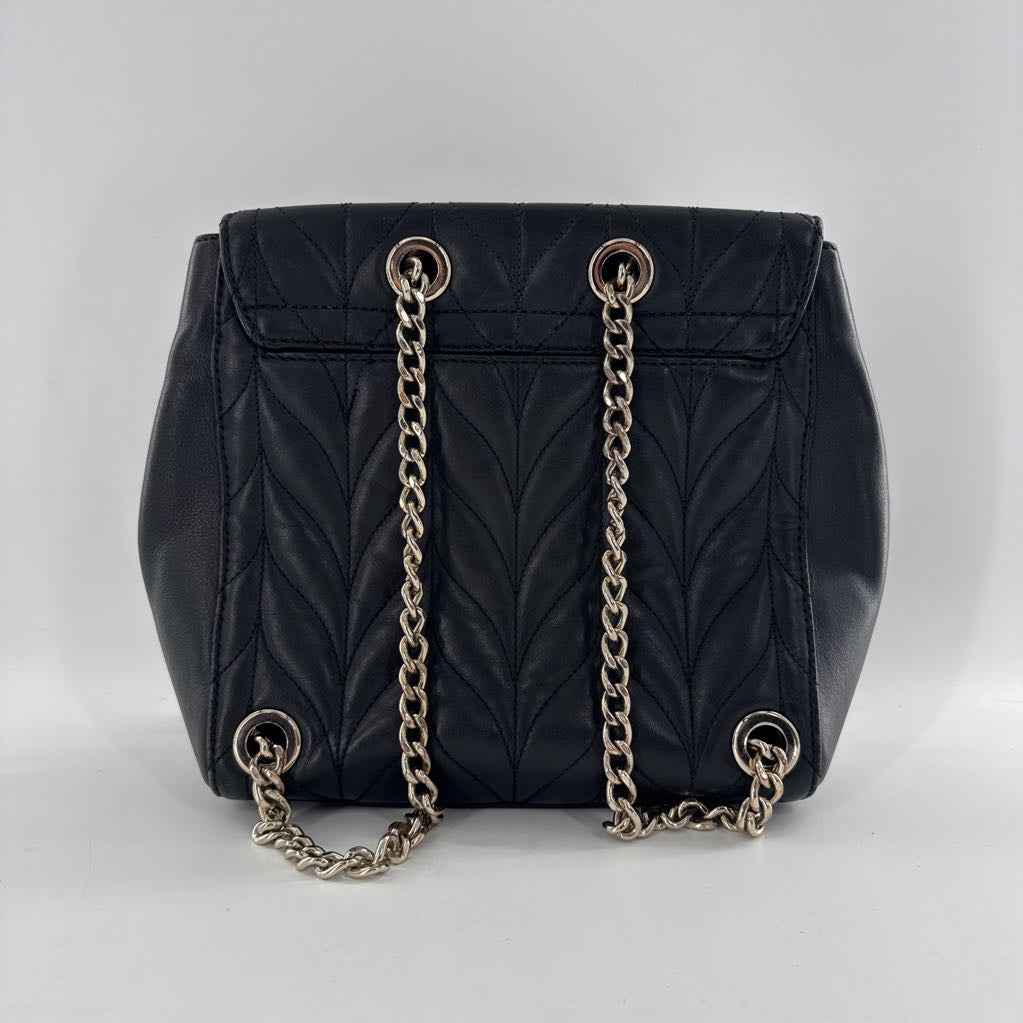 leather quilted chain strap convertible bag