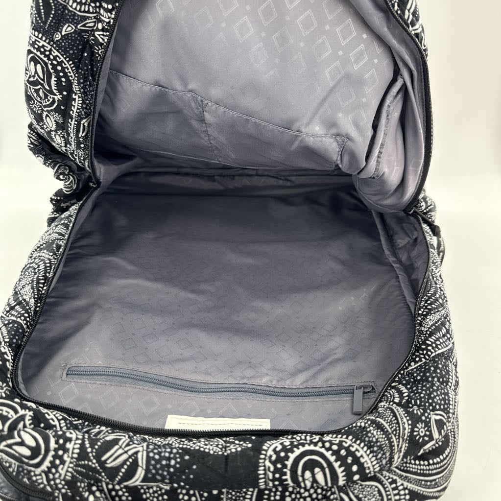 quilted paisley print backpack