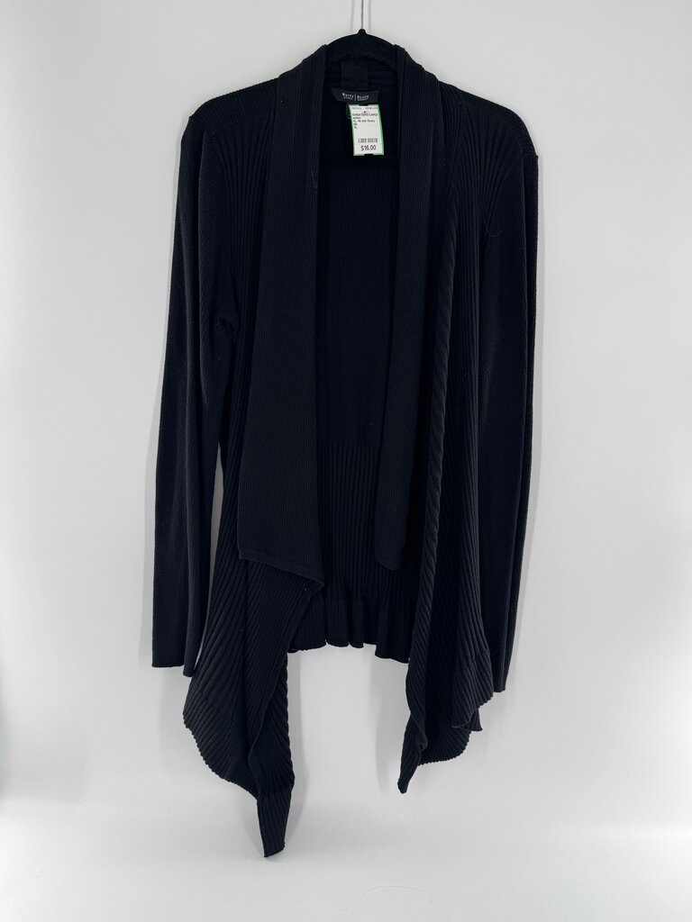 XL rib knit flowy cardi
