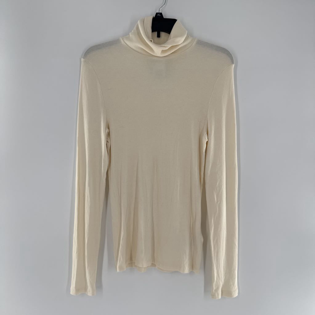 XL ribbed l/s t-neck