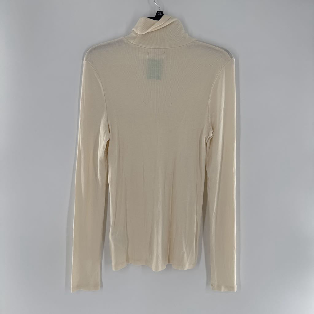 XL ribbed l/s t-neck