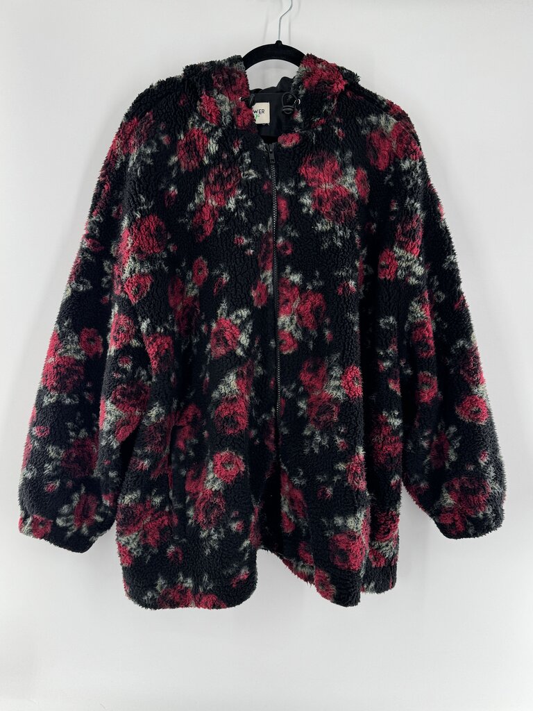 2X sherpa flo print jacket