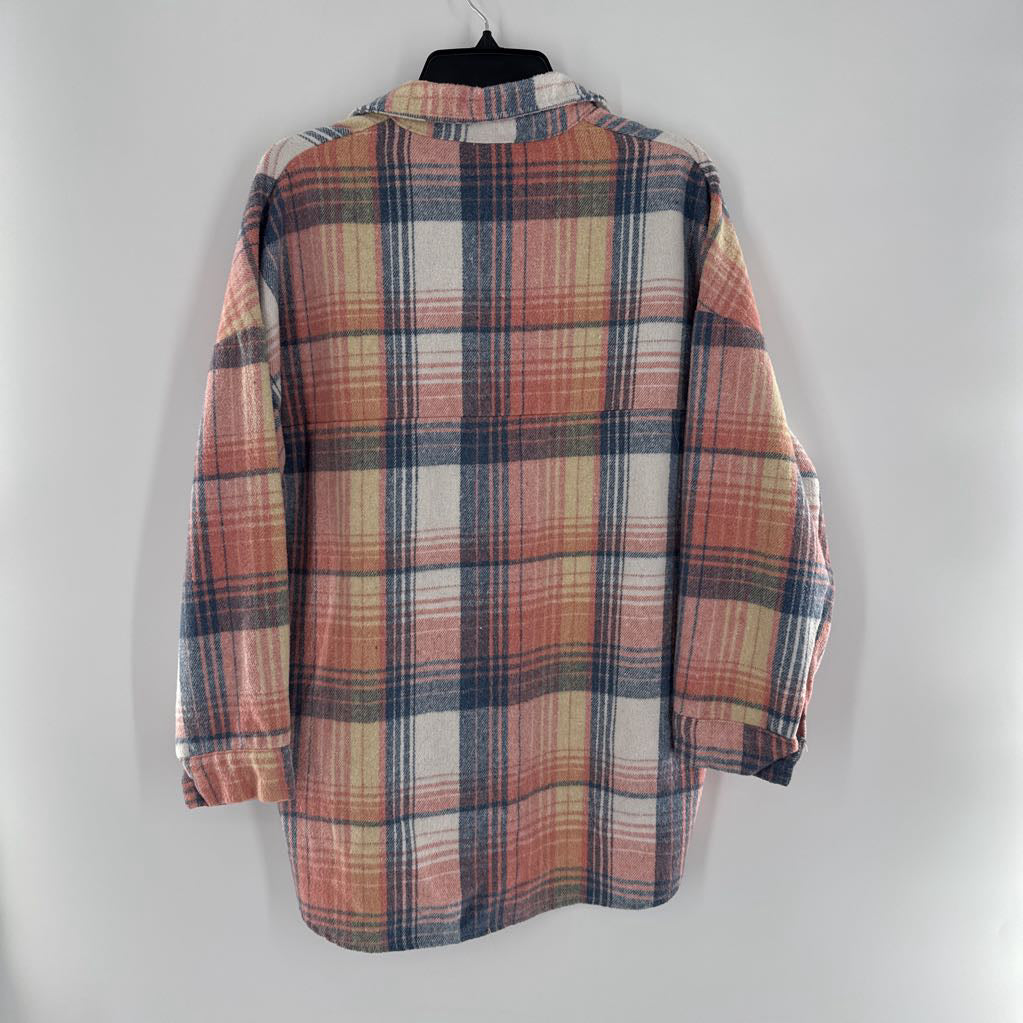 L plaid shacket