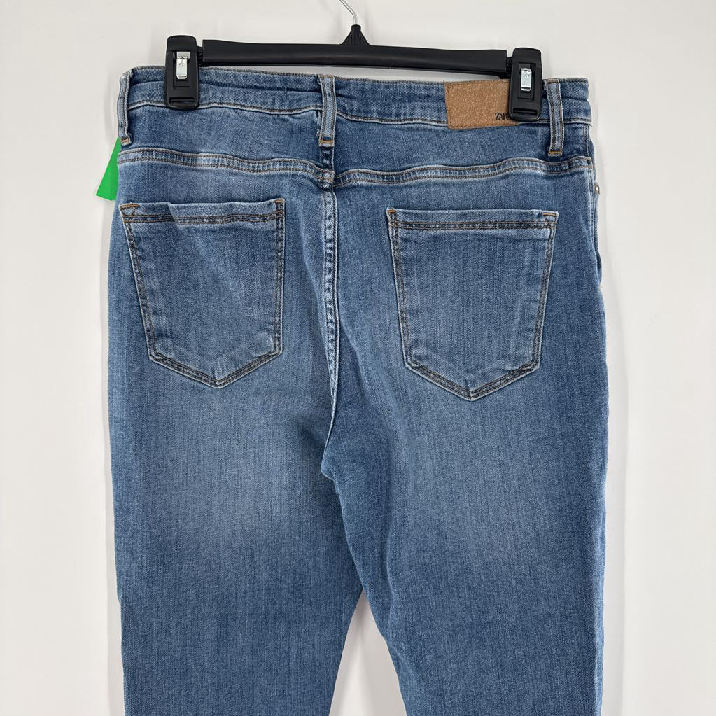 10 chetah hem jeans