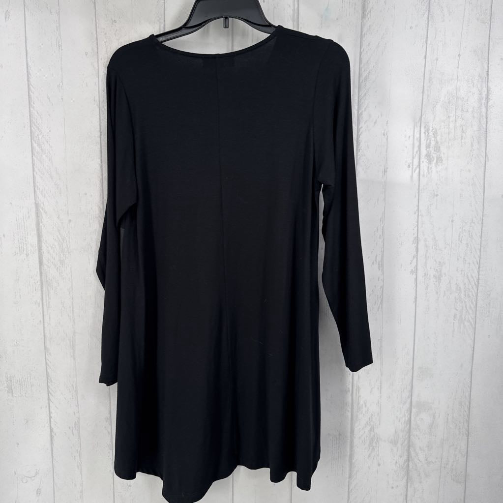 M v-neck colorblock l/s tunic