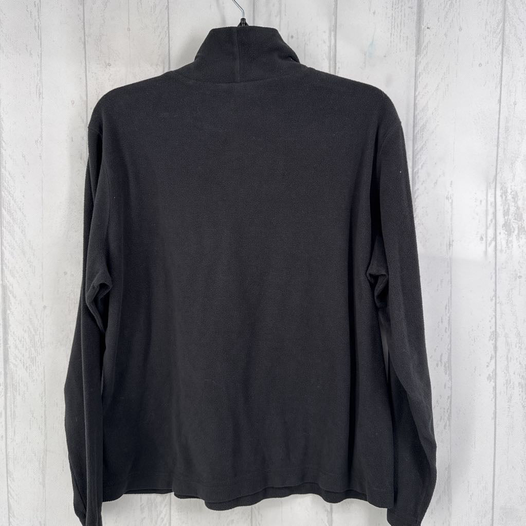 XL fleece mock-neck l/s top