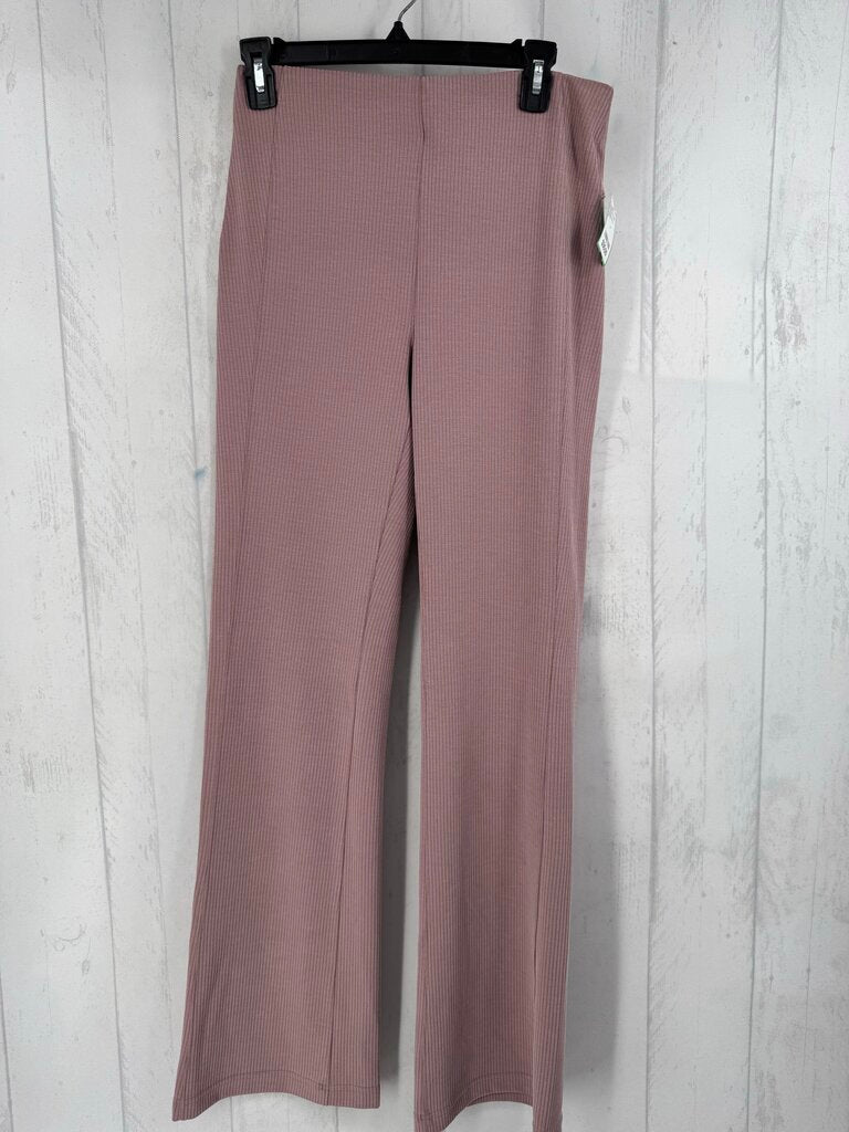 8 ribbed flare leggings