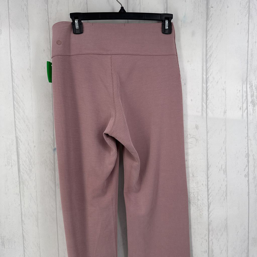 8 ribbed flare leggings