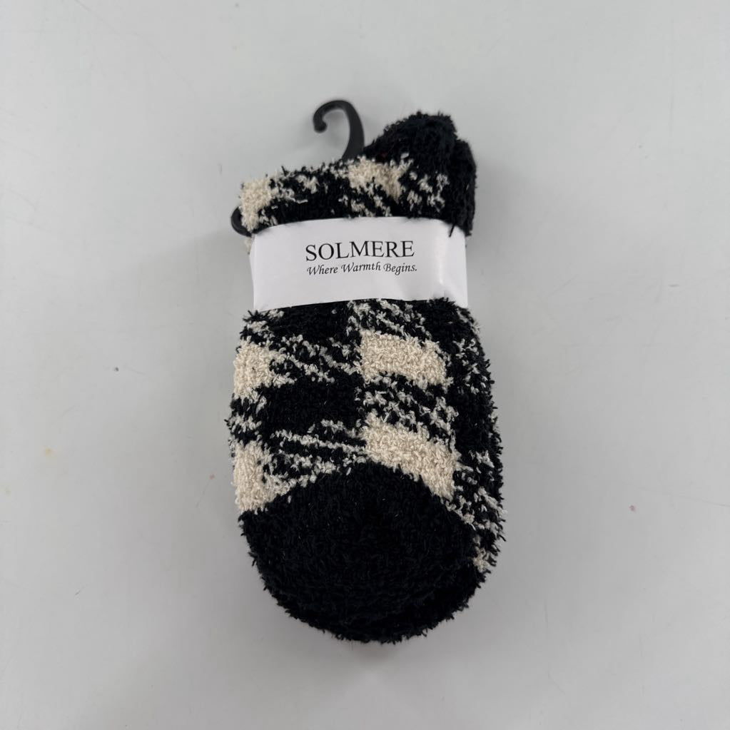 cozy socks-checkered blk/wht