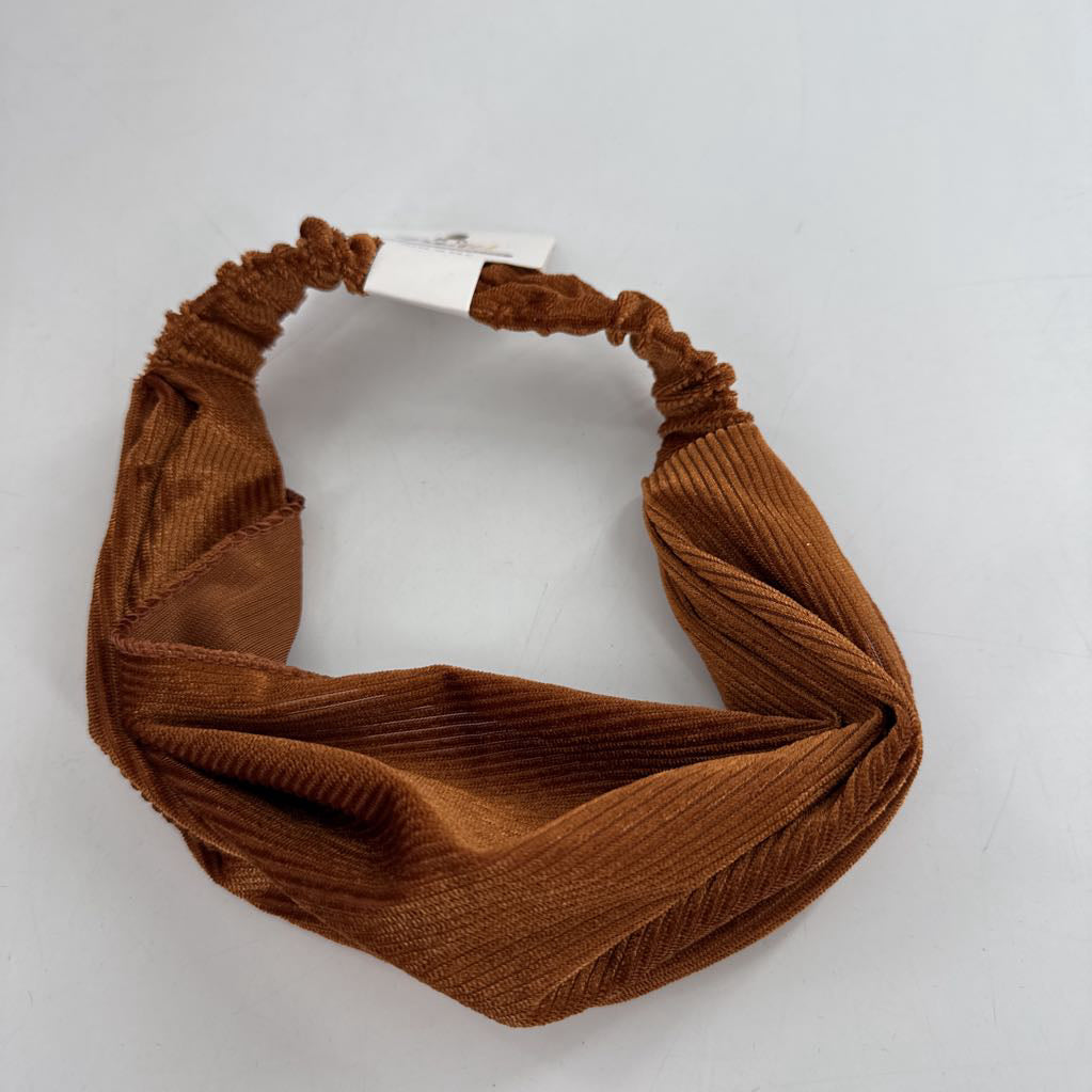 velour headband-brn