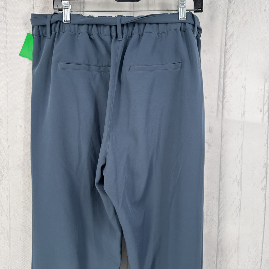 L hi rise straight leg belted pant