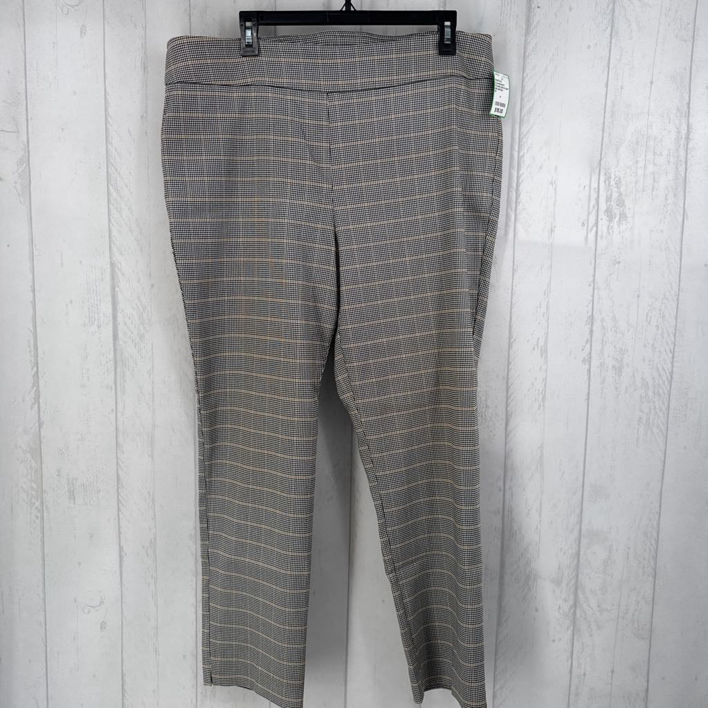 16 plaid pull-on pant