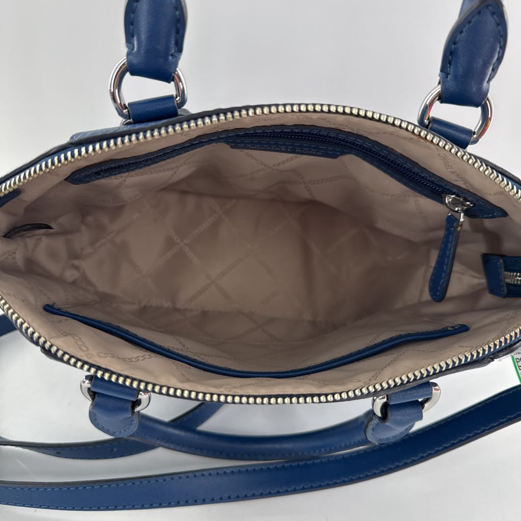 pebbled pleated satchel/crossbody