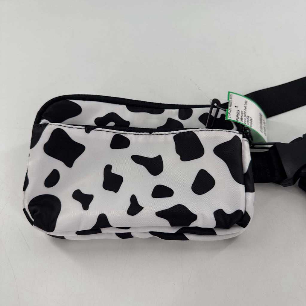cow print belt bag
