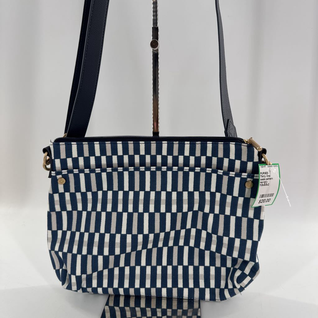 oasis pattern canvas crossbody