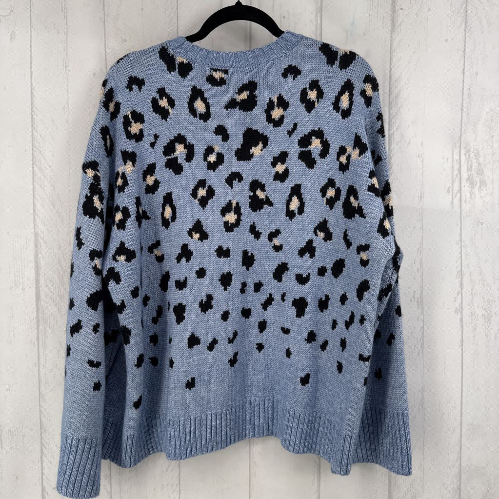 XL l/s animal print sweater