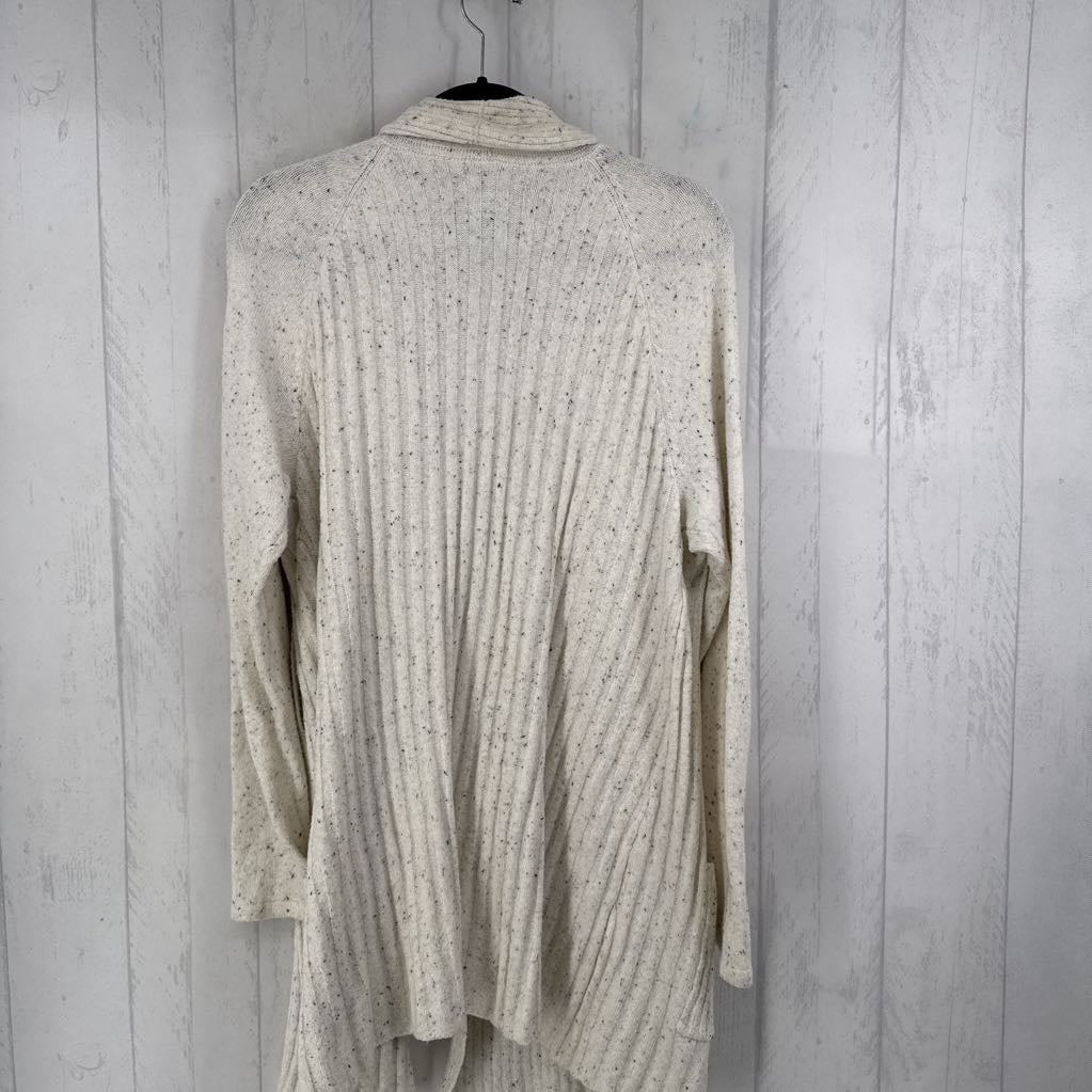 XXL rib knit open front cardi
