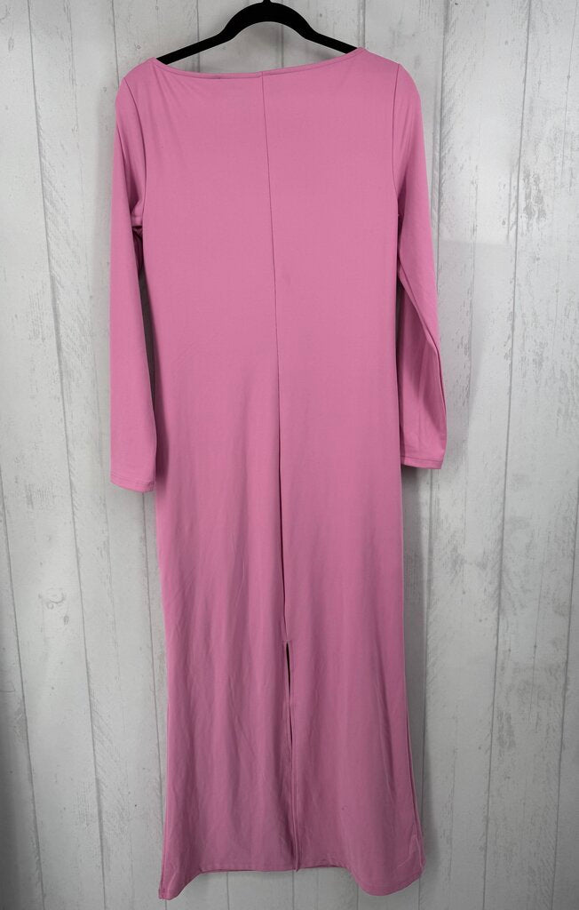 L scoop neck l/s dress