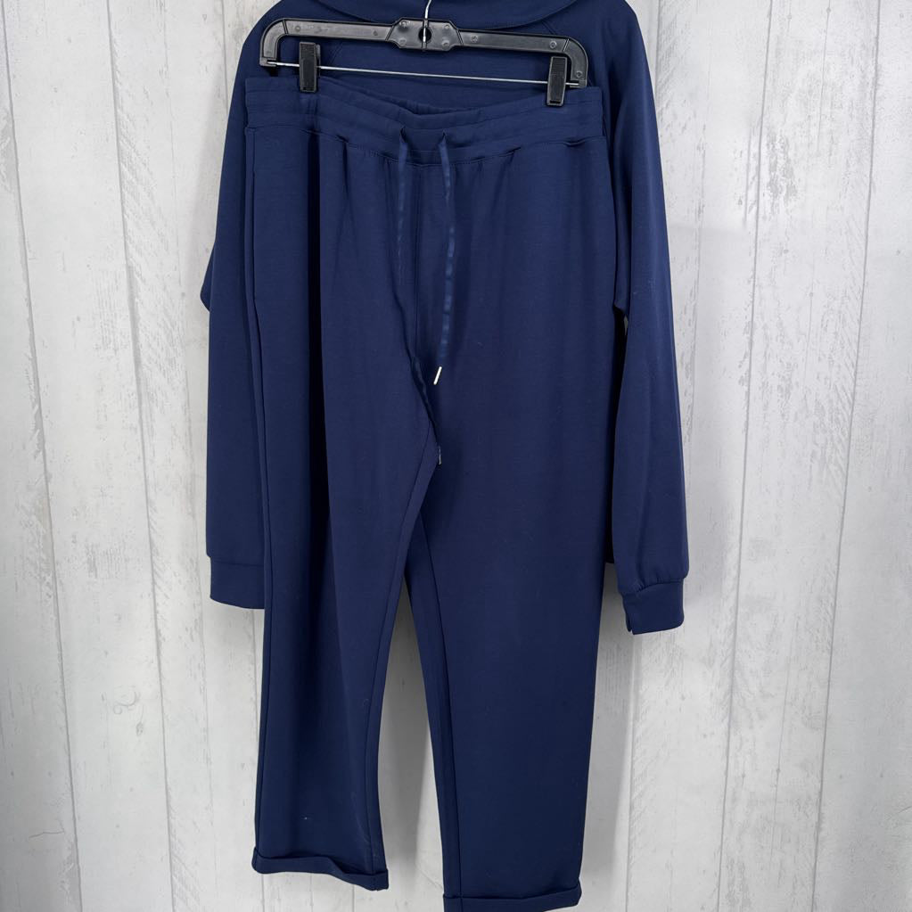 2Pc L 1/2 zip pullover & pants