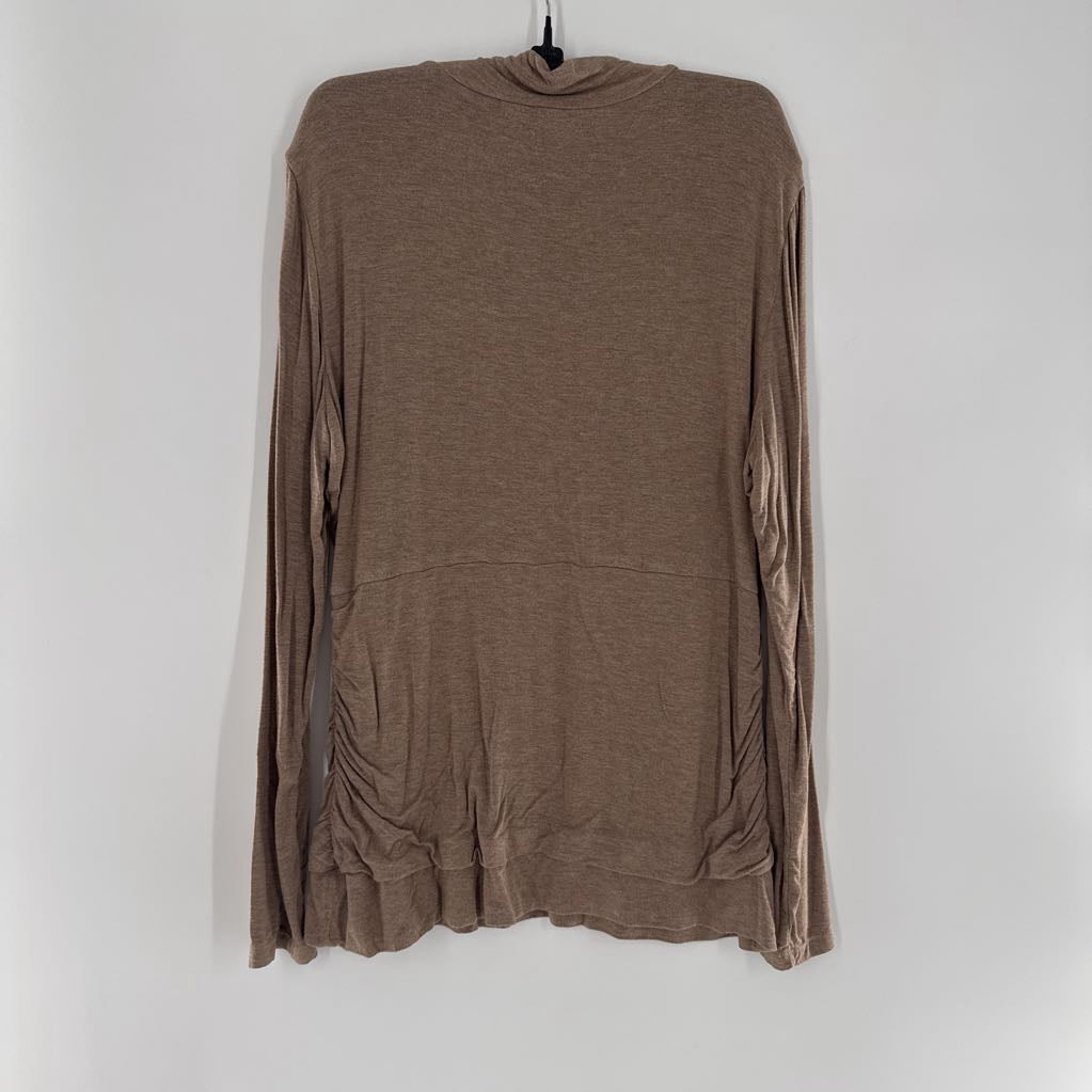XL mock-neck l/s top