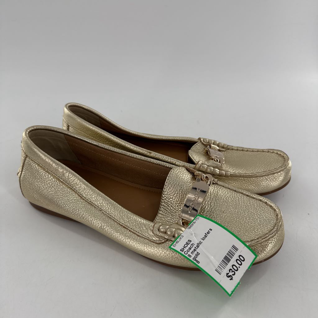 8 metallic loafers