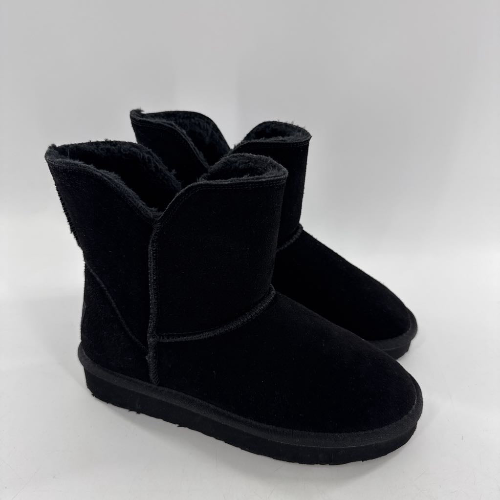 8 faux fur lined slip on bootie