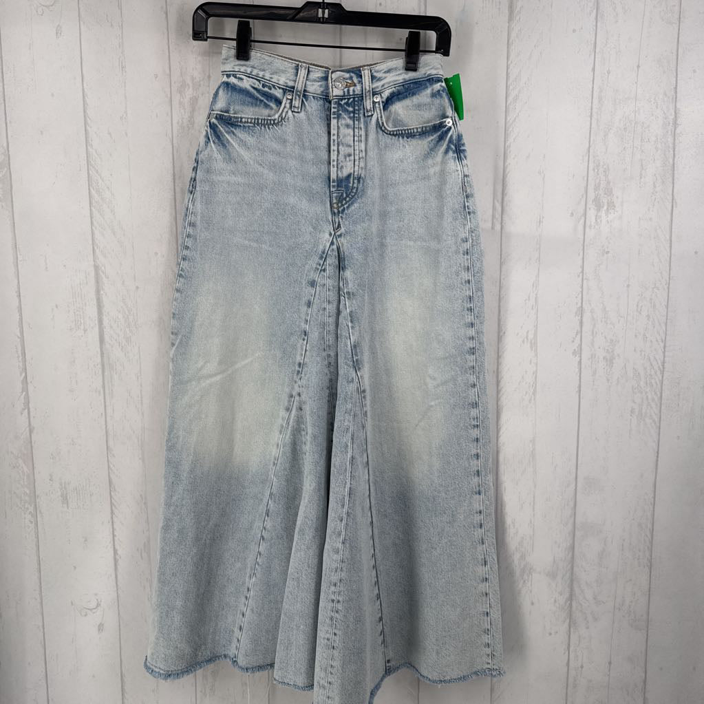 24 a-line jean skirt