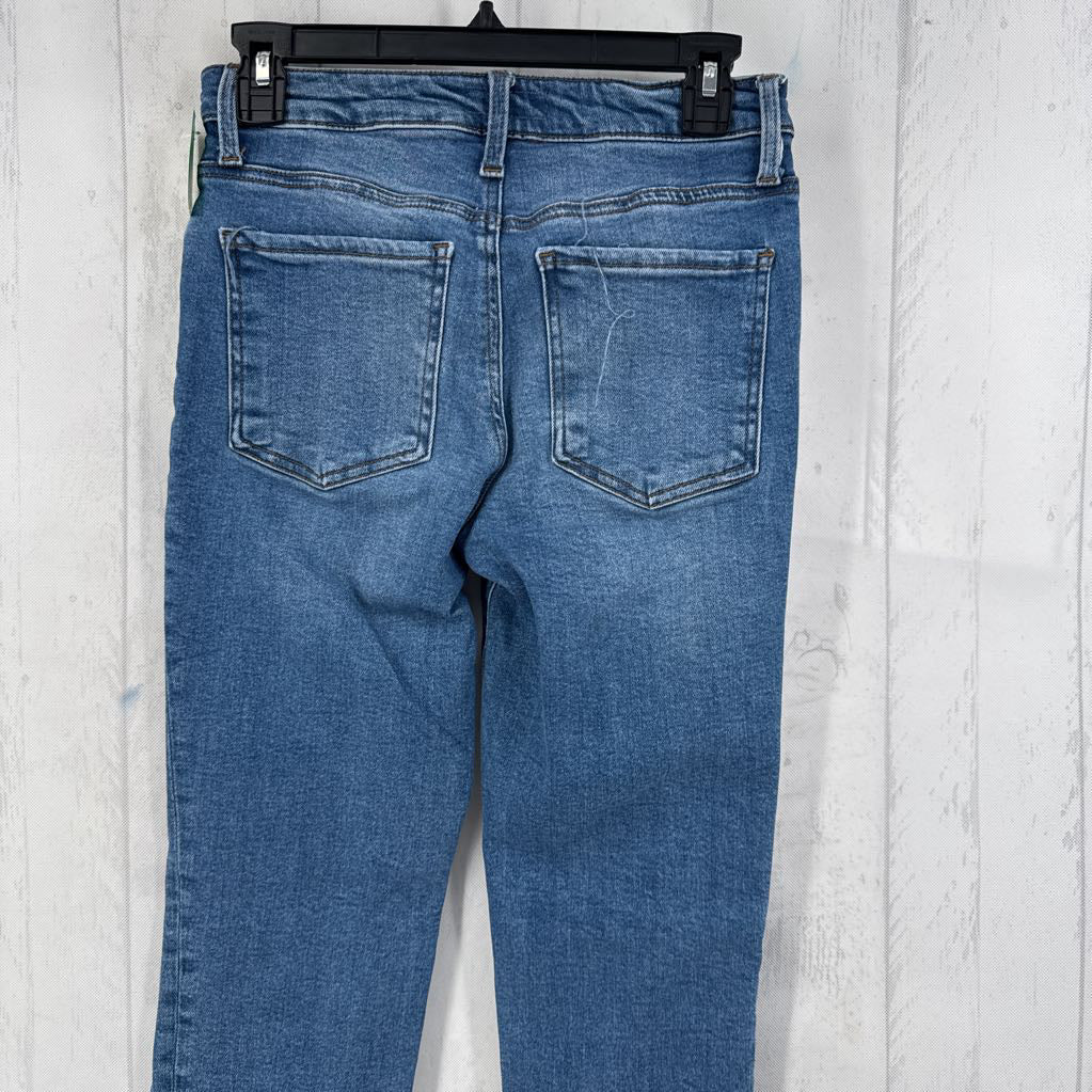 2 crop straight leg jean