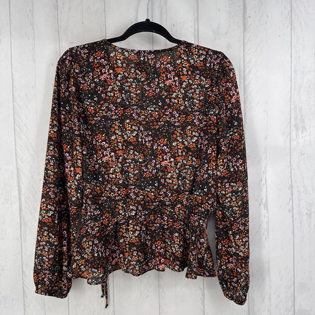 S flo print crossover l/s top