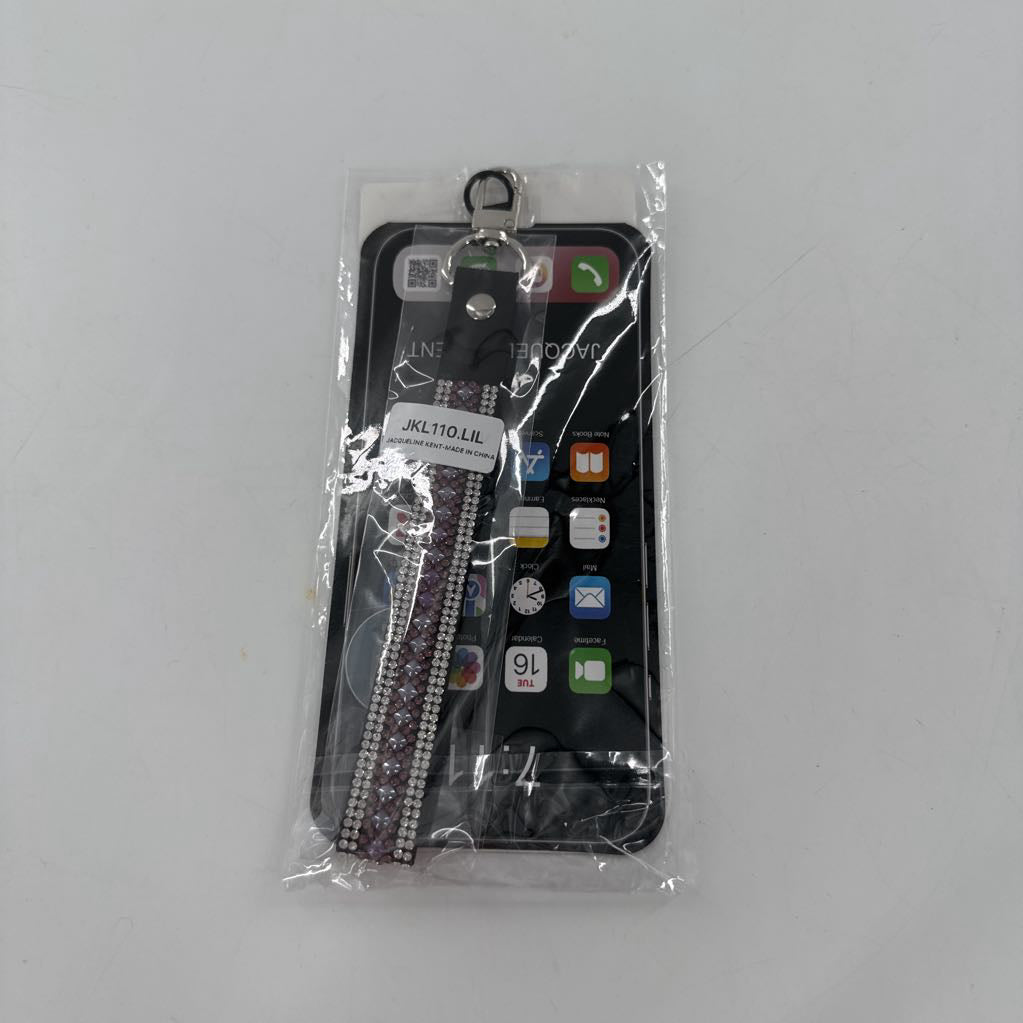 bling phone wristlet-purp