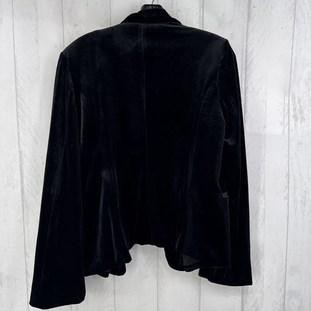 L velvet blazer